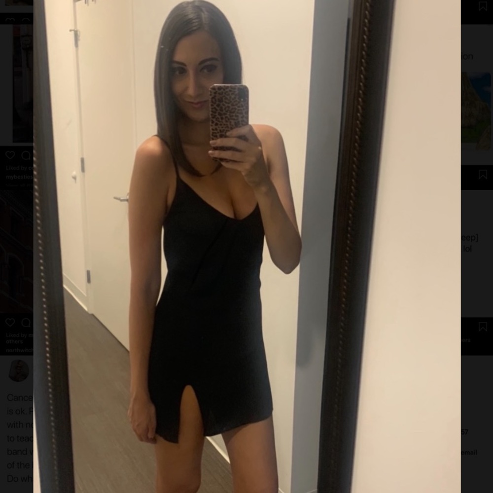 Reformation Marlowe Dress Black